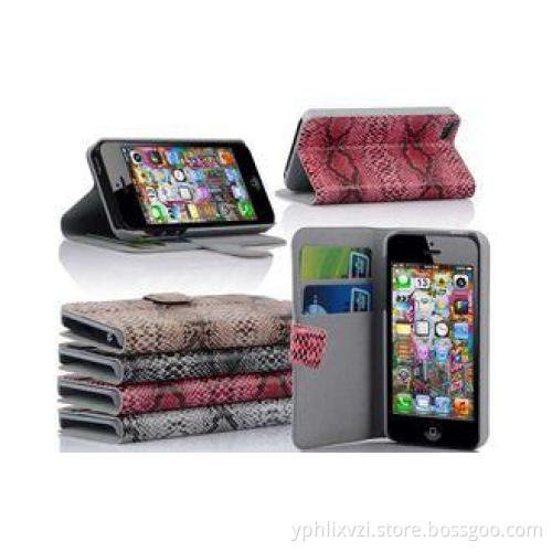 Ultra-thin Simple Leather Apple iphone Case With Credit Car
